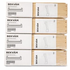 IKEA BEKVÄM Birch Spice Racks Set of 4 – New in Package – Versatile Wall Storage